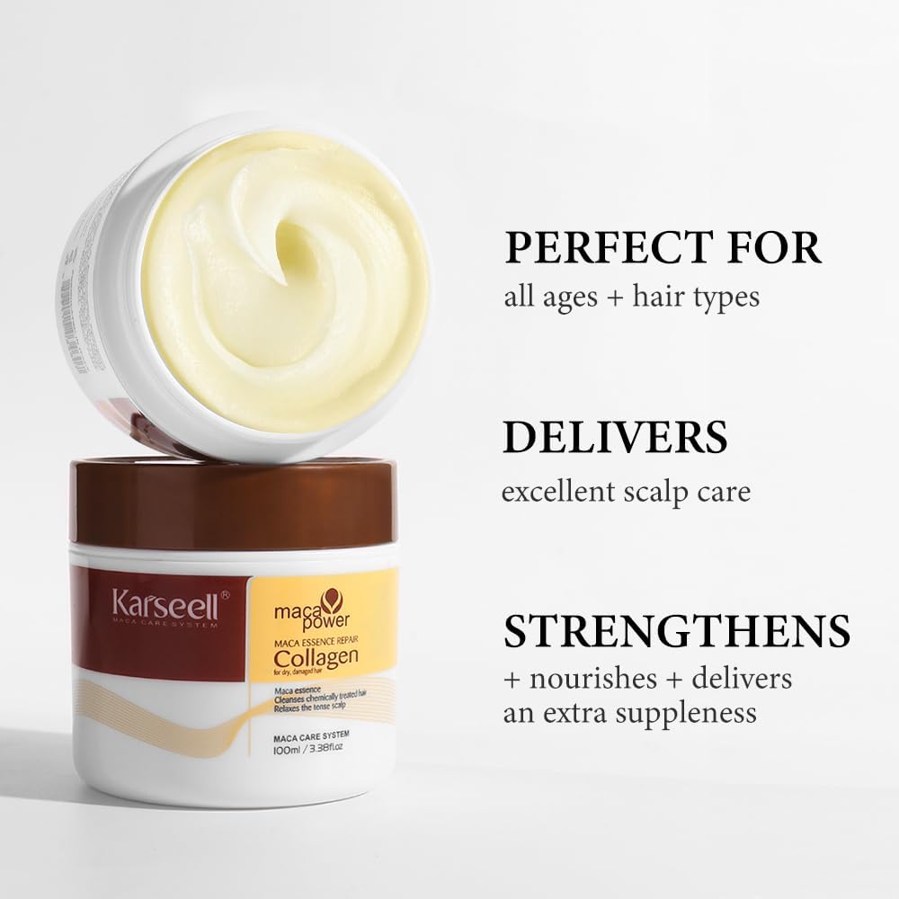 Karseell Collagen Hair Treatment Deep Repair Conditioning Argan Oil Collagen Hair Mask