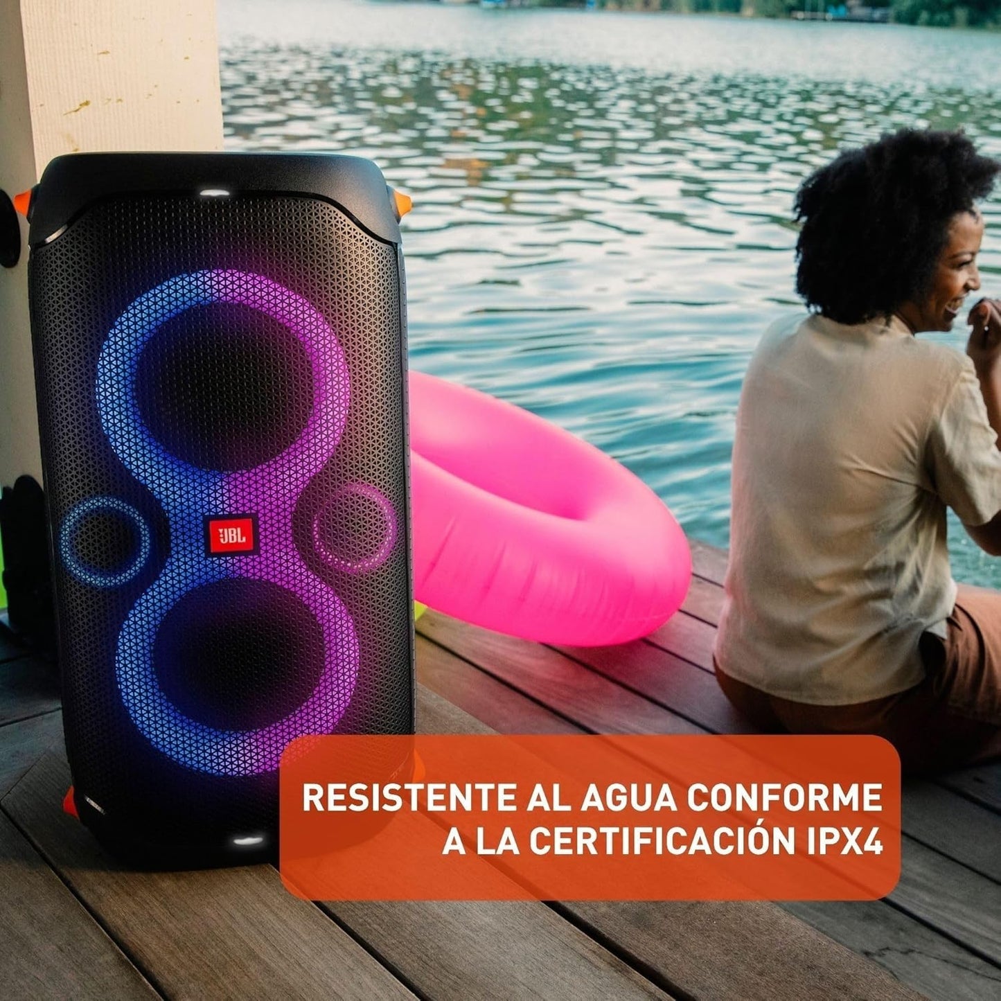 JBL Party Box 110 and Wireless Microphone Bundle Speaker With LED Light Effect