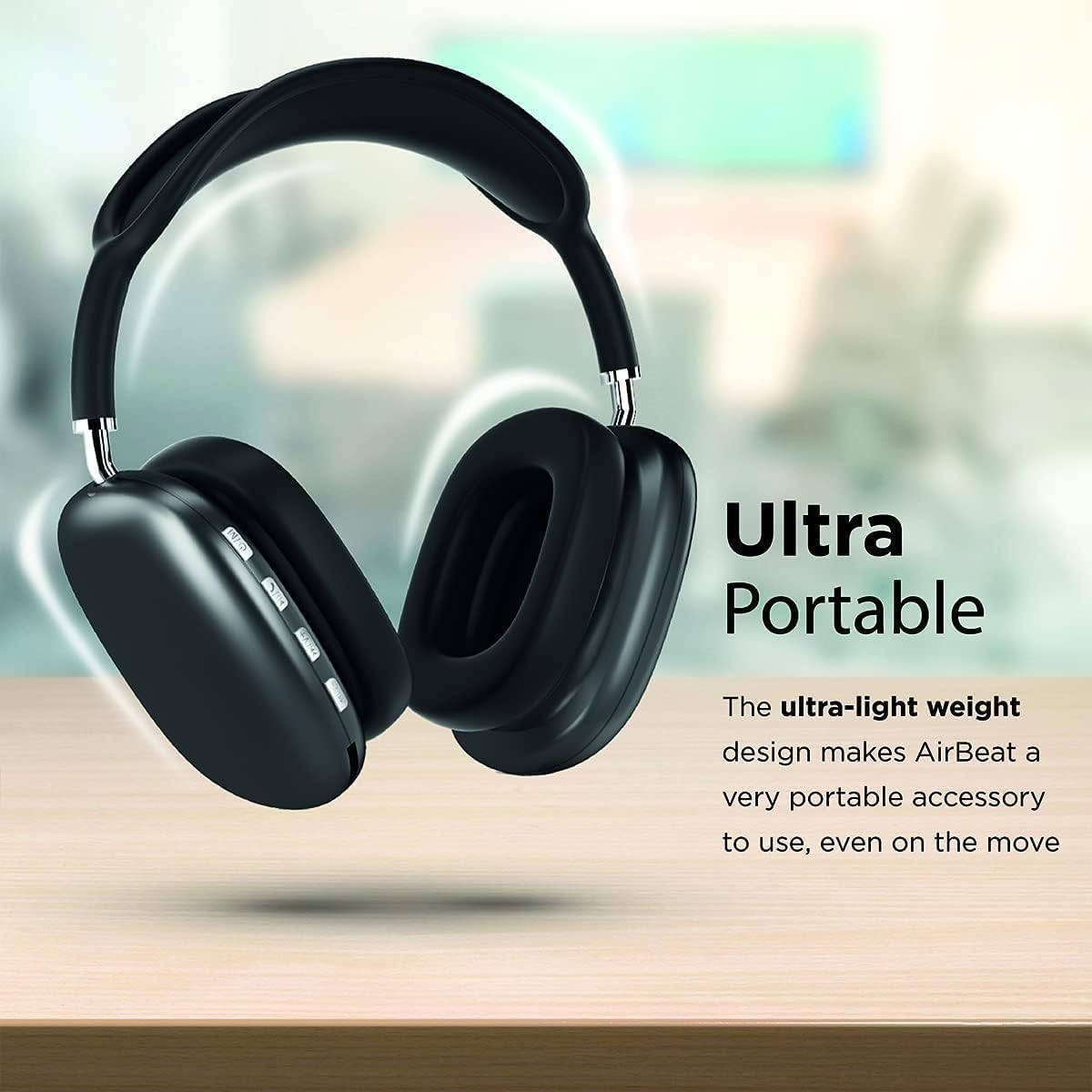P9 Wireless Bluetooth Headphones, Noise Cancelling Music Sport Headset, Lightweight & Durable Gaming Sound, Long Battery Life & Dual Mode, Premium Sound Quality