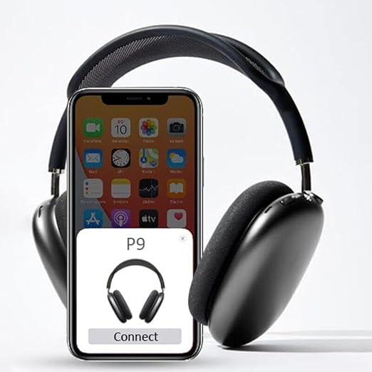 P9 Wireless Bluetooth Headphones, Noise Cancelling Music Sport Headset, Lightweight & Durable Gaming Sound, Long Battery Life & Dual Mode, Premium Sound Quality