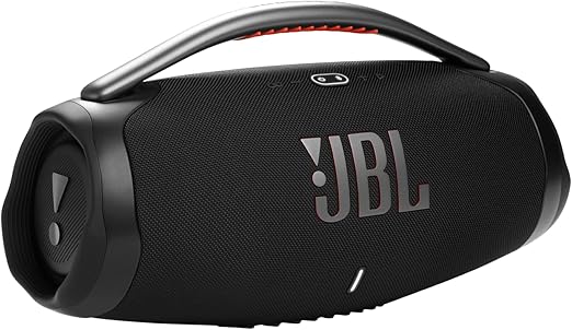 JBL Boombox 3 Portable Speaker, Massive Signature Pro Sound, Monstrous Bass, 24H Battery, IP67 Dust and Water Proof, Partyboost Enabled, Grip Handle, Bluetooth Streaming