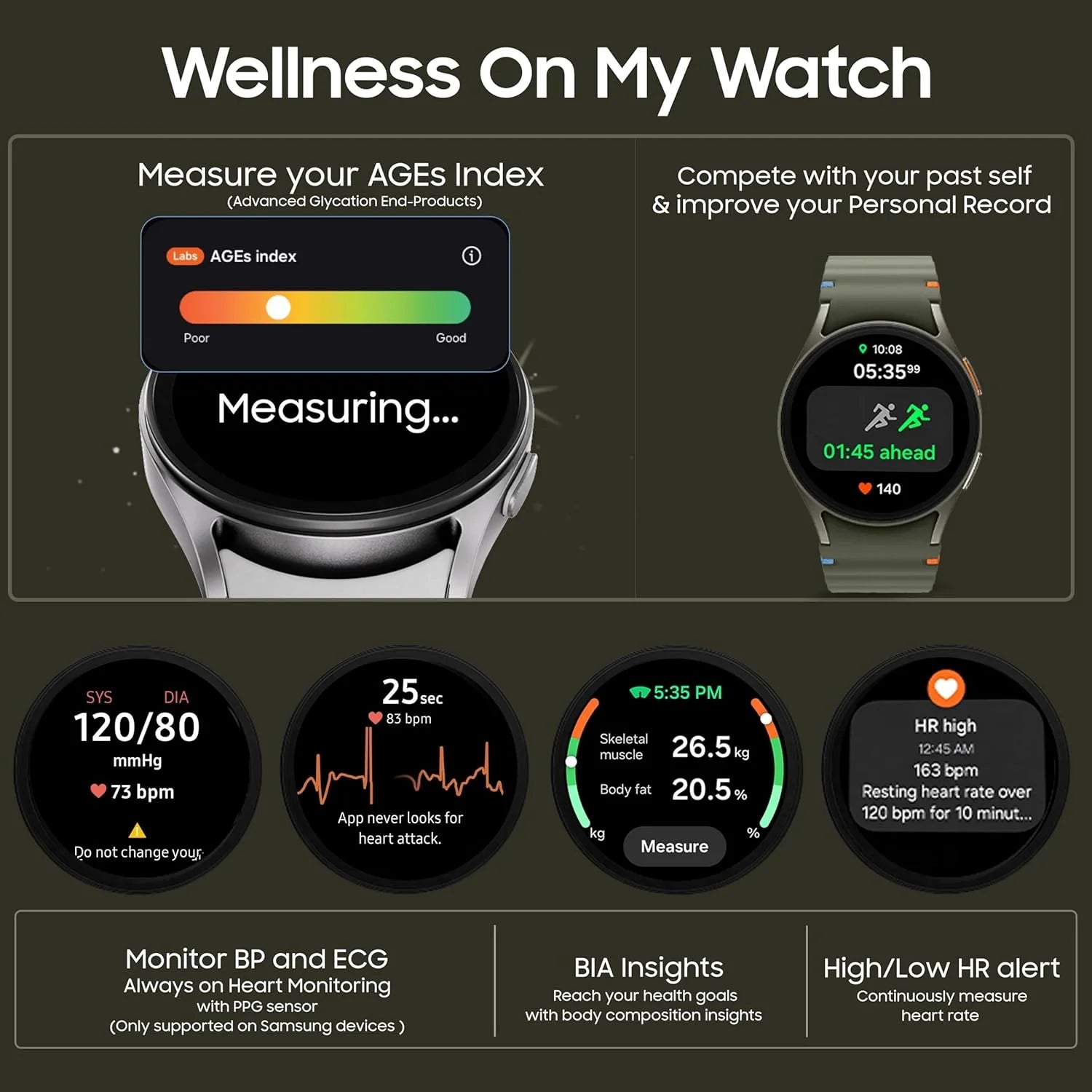 Samsung Galaxy Watch 7 (40mm, Bluetooth) – AI Smartwatch with Energy Score & Wellness Tips