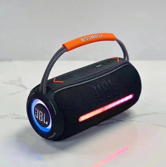 Boombox 360 Ssuper Bass Outdoor Bluetooth Waterproofing Stereo Speaker with RGB Runing Light