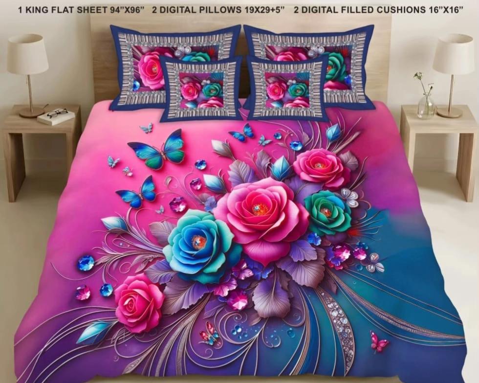 5D diamond bedsheet luxury bedsheets