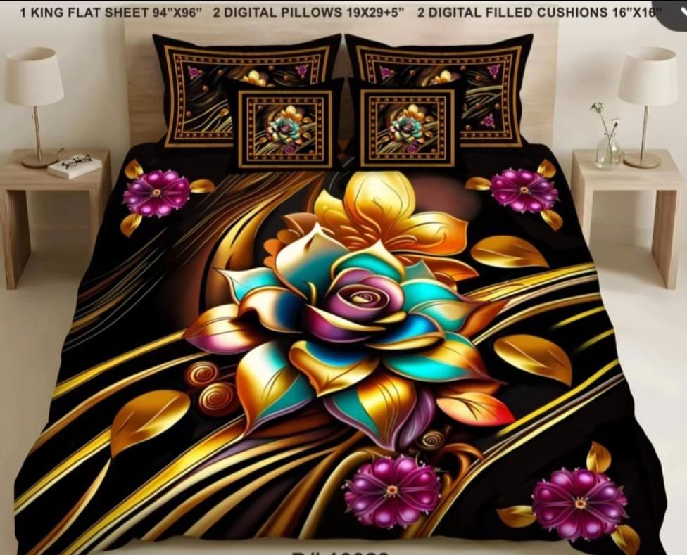 5D diamond bedsheet luxury bedsheets
