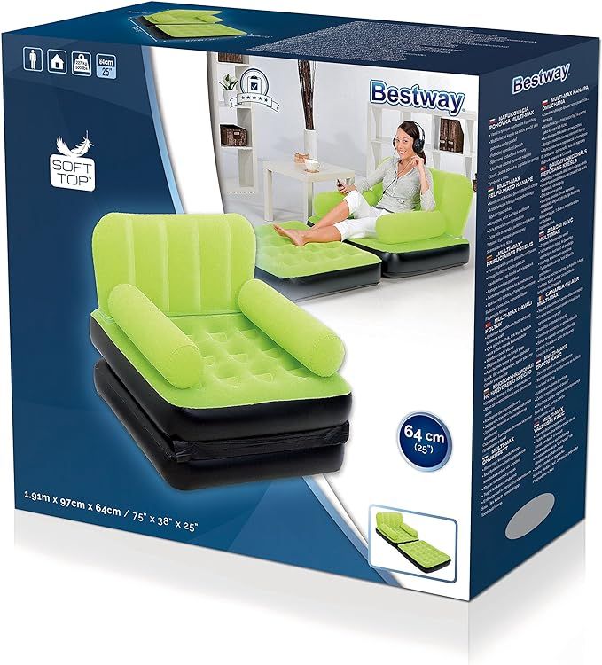 Multi-Max Air Couch 6.2ft x 3.1ft x 2.0ft /1.91m x 97cm x 64cm